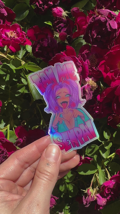 Fan Me Senpai Sticker
